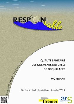 QUALITE SANITAIRE DES GISEMENTS NATURELS DE COQUILLAGES MORBIHAN - Pêche à pied récréative : Année 2017