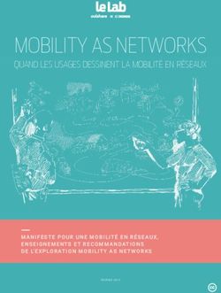 MOBILITY AS NETWORKS quand les usages dessinent la mobilité en réseaux - Squarespace