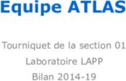 Equipe ATLAS Tourniquet de la section 01 Laboratoire LAPP Bilan 2014-19 - IN2P3