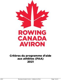 Critères du programme d'aide aux athlètes (PAA) 2021 - Rowing ...