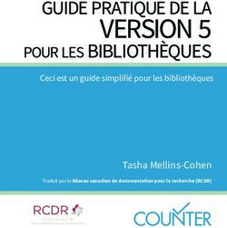 VERSION 5 GUIDE PRATIQUE DE LA - Tasha Mellins-Cohen - Project COUNTER