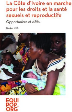 La Côte d'Ivoire en marche pour les droits et la santé sexuels et reproductifs - Opportunités et défis
