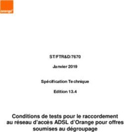Conditions de tests pour le raccordement au réseau d'accès ADSL d'Orange pour offres soumises au dégroupage - ST/FTR&D/7670