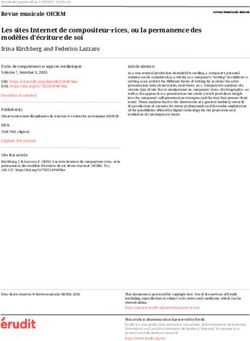 Les sites Internet de compositeur rices, ou la permanence des modèles d'écriture de soi