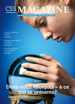 CSSMAGAZINE - Dites-vous "bonjour" à ce qui se présente? - N'y a-t-il pas plus simple? - CSS Magazine 3/2020 (PDF)