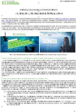 Soigner la schizophrénie n'est plus une fiction ! - Journées de ...