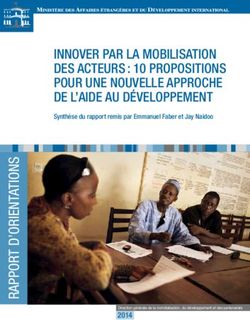 INNOVER PAR LA MOBILISATION DES ACTEURS : 10 PROPOSITIONS POUR UNE NOUVELLE APPROCHE DE L'AIDE AU DÉVELOPPEMENT - FRANCE DIPLOMATIE