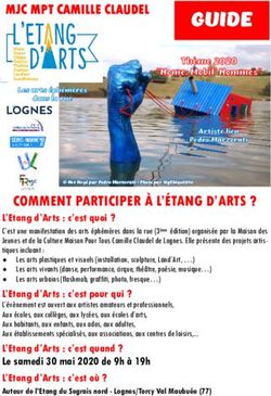 COMMENT PARTICIPER &Agrave; L'&Eacute;TANG D'ARTS ? - Mairie de Lognes