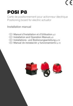 POSI P8 Carte de positionnement pour actionneur &eacute;lectrique Positioning board for electric actuator Installation manual - Valpes