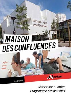 MAISON DES CONFLUENCES - Maison de quartier Programme des activit&eacute;s