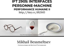 IFT 2905: INTERFACES PERSONNE-MACHINE - PERFORMANCE HUMAINE II - Mikhail Bessmeltsev