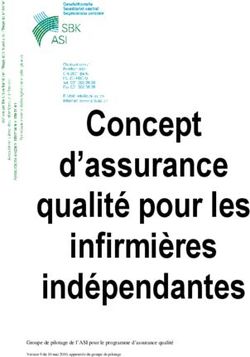 Concept d'assurance qualité pour les infirmières indépendantes - Groupe de pilotage de l'ASI pour le programme d'assurance qualité