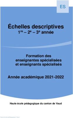 &Eacute;chelles descriptives - ES - Portail &eacute;tudiant HEP VAUD