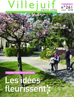 Les idées fleurissent - TRANSITION ÉCOLOGIQUE - notre ville - Ville de Villejuif