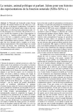 Le notaire, animal politique et parlant. Jalons pour une histoire des représentations de la fonction notariale (XIIIe-XIVe s.) - Core