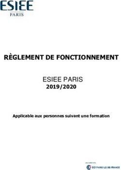 RÈGLEMENT DE FONCTIONNEMENT - ESIEE PARIS 2019/2020