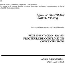 RÈGLEMENT (CE) N 139/2004 PROCÉDURE DE CONTRÔLE DES CONCENTRATIONS - NOKIA/ NAVTEQ RÈGLEMENT (CE) N 139 ...