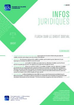 INFOS JURIDIQUES FLASH SUR LE DROIT SOCIAL