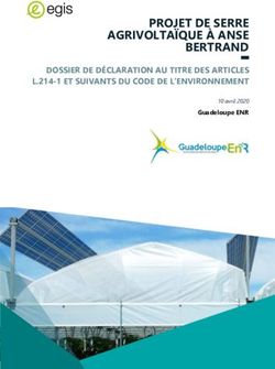 PROJET DE SERRE AGRIVOLTA&Iuml;QUE &Agrave; ANSE BERTRAND - DOSSIER DE D&Eacute;CLARATION AU TITRE DES ARTICLES L.214-1 ET SUIVANTS DU CODE DE L'ENVIRONNEMENT