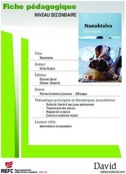 Fiche p&eacute;dagogique NIVEAU SECONDAIRE