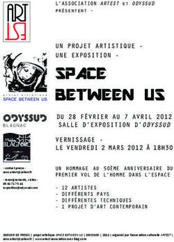 SPACE BETWEEN US UN PROJET ARTISTIQUE - UNE EXPOSITION