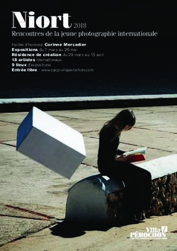 Niort 2018 Rencontres de la jeune photographie internationale - Réseau Diagonal