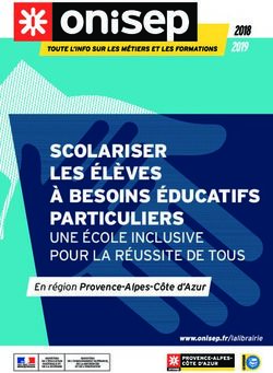SCOLARISER LES ÉLÈVES À BESOINS ÉDUCATIFS PARTICULIERS - UNE ÉCOLE INCLUSIVE POUR LA RÉUSSITE DE TOUS