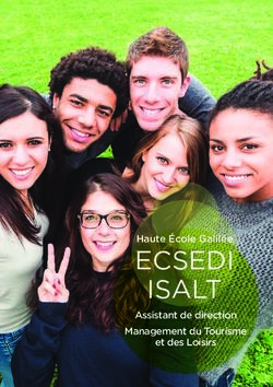 ECSEDI ISALT Haute École Galilée Assistant de direction Management du Tourisme et des Loisirs - Ecsedi-Isalt