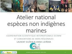 Atelier national espèces non indigènes marines - COORDINATION SCIENTIFIQUE INTERNATIONALE DCSMM ET CONVENTIONS DE MERS RÉGIONALES LAURENT GUÉRIN & ...