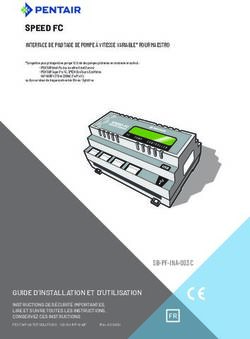 SPEED FC - Pentair Pool Europe