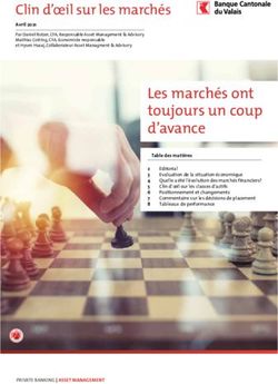 Les march&eacute;s ont toujours un coup d'avance - BCVs