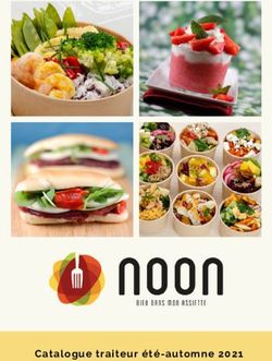 Catalogue traiteur été-automne 2021