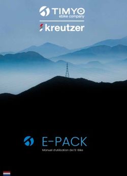 E-PACK Manuel d'utilisation de l'E-Bike - VanDijck