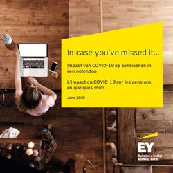 In case you've missed it - Impact van COVID-19 op pensioenen in een notendop L'impact du COVID-19 sur les pensions en quelques mots - EY