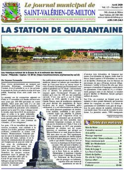 LA STATION DE QUARANTAINE - Saint-Valérien-de-Milton
