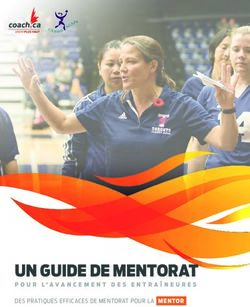UN GUIDE DE MENTORAT POUR L'AVANCEMENT DES ENTRAÎNEURES - DES PRATIQUES EFFICACES DE MENTORAT POUR LA MENTOR - Coaching Association of Canada