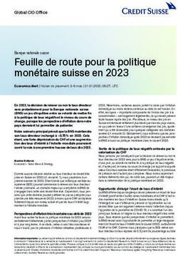 Feuille de route pour la politique monétaire suisse en 2023 - Allnews