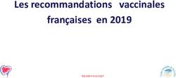 Les recommandations vaccinales françaises en 2019 - GILAR