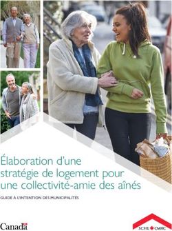 Élaboration d'une stratégie de logement pour une collectivité-amie des aînés - GUIDE À L'INTENTION DES MUNICIPALITÉS - CMHC