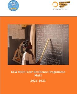 MALI ECW Multi-Year Resilience Programme 2021-2023