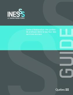 Cadre d'élaboration des guides de pratique dans le secteur des services sociaux