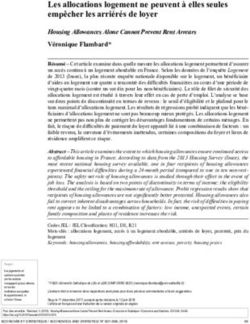 Les allocations logement ne peuvent à elles seules empêcher les arriérés de loyer - Insee