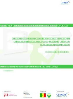 PAS-PNA SENEGAL Evaluation de la vulnérabilité du secteur agricole à la variabilité et aux changements climatiques dans la région de Fatick