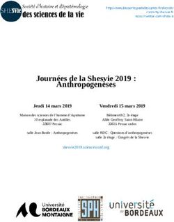 Journées de la Shesvie 2019 : Anthropogenèses - Calenda