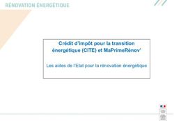 CRÉDIT D'IMPÔT POUR LA TRANSITION ÉNERGÉTIQUE (CITE) ET MAPRIMERÉNOV' - LES AIDES DE L'ETAT POUR LA RÉNOVATION ÉNERGÉTIQUE - MINISTÈRE DE ...