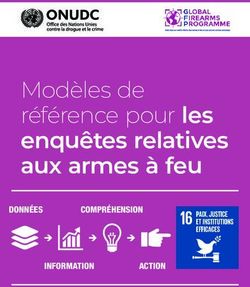 Modèles de référence pour les enquêtes relatives aux armes à feu - Données