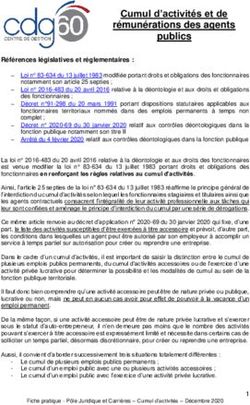 Cumul d'activités et de rémunérations des agents publics