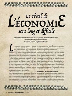 L'Histoire nous montre que la COVID-19 pourrait avoir des r&eacute;percussions - &eacute;conomiques sur plusieurs d&eacute;cennies &Ograve;scar Jord&agrave;, Sanjay R. Singh et Alan ...