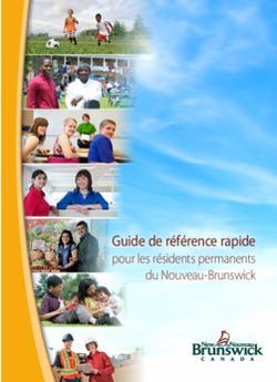 To New Brunswick for permanent residents Quick reference guide - Guide de référence rapide
