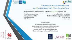 FORMATION INTERUNIVERSITAIRE EN MANAGEMENT DES POUVOIRS LOCAUX - Facult&eacute; de Philosophie et Sciences ...
